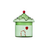 Pudełko szklane Ichendorf Milano Sweet & Candy, zielony domek, 15 cm
