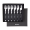 Country Czarny Zestaw 6 Widelczyków Do Ciasta W Pudełku - Bugatti