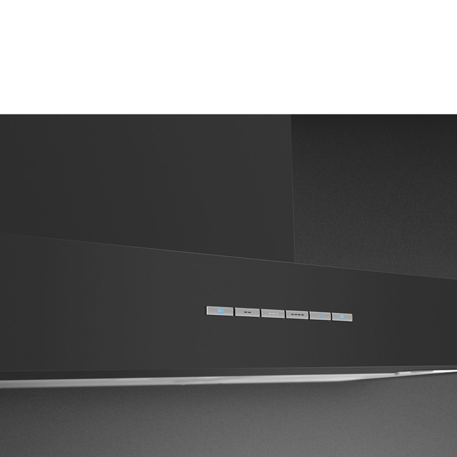 Smeg - Okap przyścienny, 90 cm, T-kształtny Universal Kbt900Ae Antracyt