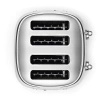 Smeg - Toster, Cztery Kromki, Chrom 50's Style Tsf03Sseu Chrom