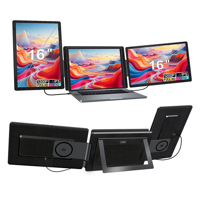 Extralink Smart Life S9g 16" | Przenośne monitory do laptopa | 2 monitory, Ips, 1920x1200