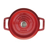 Garnek żeliwny okrągły 2.6 ltr, czerwony - Staub