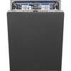 Smeg - Zmywarka do naczyń, 60 cm Universal St323Pm Srebrny (panel sterowania).