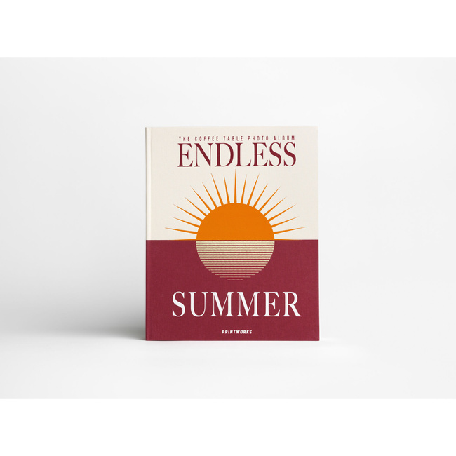Album na zdjęcia Printworks Endless Summer XL, bordowy, białe karty, 60 stron