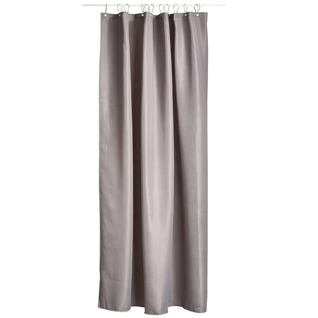 Zasłona prysznicowa Zone Denmark Lux Grey, 200 x 180 cm, poliester