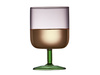 Kieliszki do wina Lyngby Glas Torino 300 ml, różowy i zielony, 2 sztuki