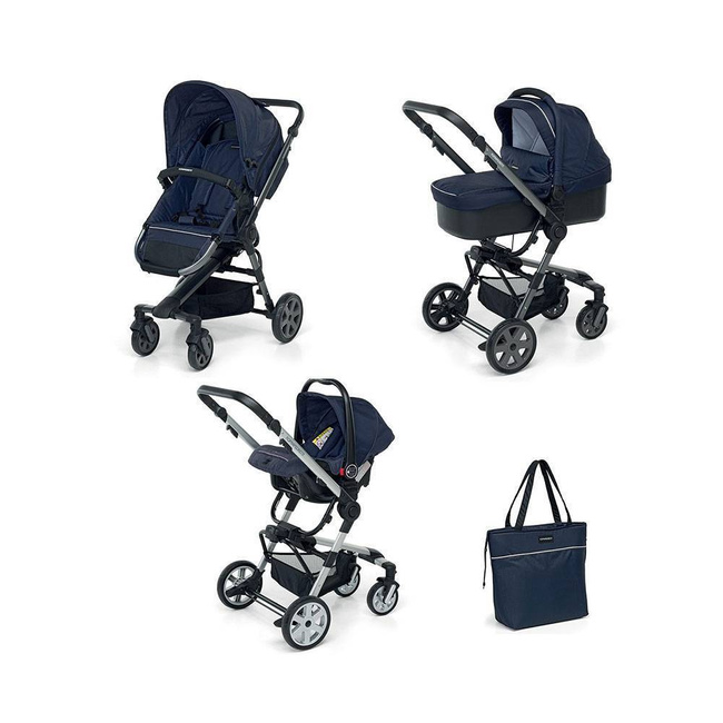 Wózek 3w1 Foppapedretti Supertres Navy – granatowy