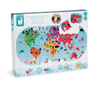 Puzzle do kąpieli Mapa świata 28 elementów 3+ - Janod