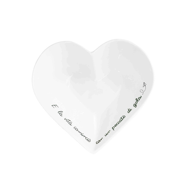 Miseczka Serce Porcelana 16 cm Gli Onesti La Porcellana Bianca