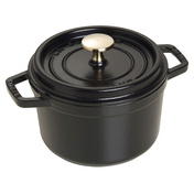 Staub La Cocotte Garnek Żeliwny Okrągły 1.2 Ltr, Czarny
