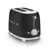 Smeg - Toster, dwie kromki, czarny mat Tsf01blmeu 50's style