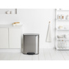 Kosz pedałowy Brabantia Bo Pedal Bin 2 x 30 l, stal matowa FPP