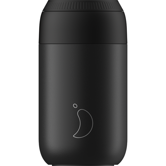Termiczny kubek do kawy Chillys | 340m | Czarny Series 2 - Chillys Bottles