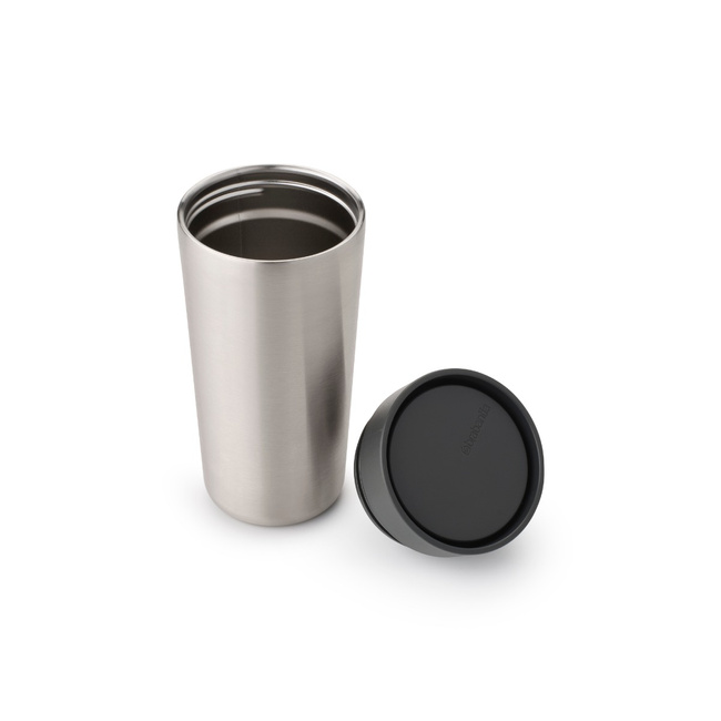 Kubek termiczny Brabantia Make & Take 360 ml, stalowy, Dark Grey