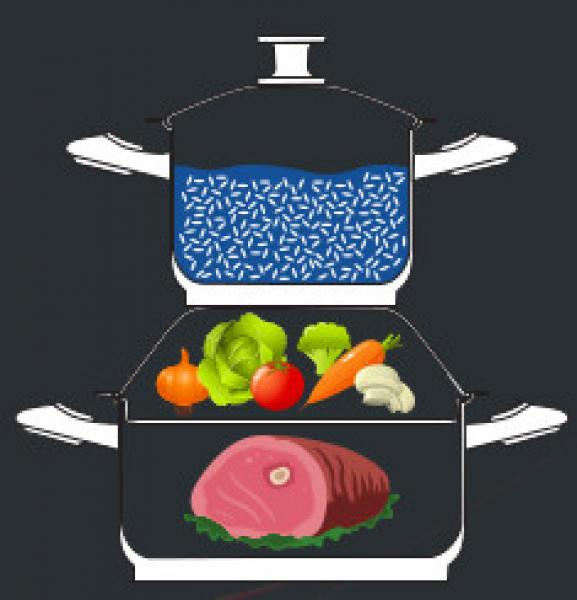 Miska stalowa combi śr. 24 cm - zest for life