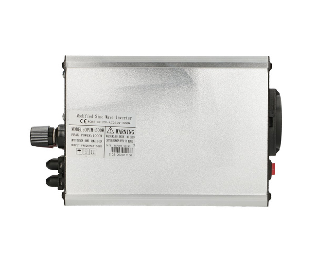 Przetwornica napięcia Extralink OPIM-500W, 12 V na 230 V, modyfikowany sinus, USB-A i USB-C