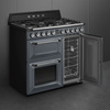 Smeg - Kuchnia wolnost., 90cm, Victoria, nieb. Victoria TR93GR Niebieskoszary.