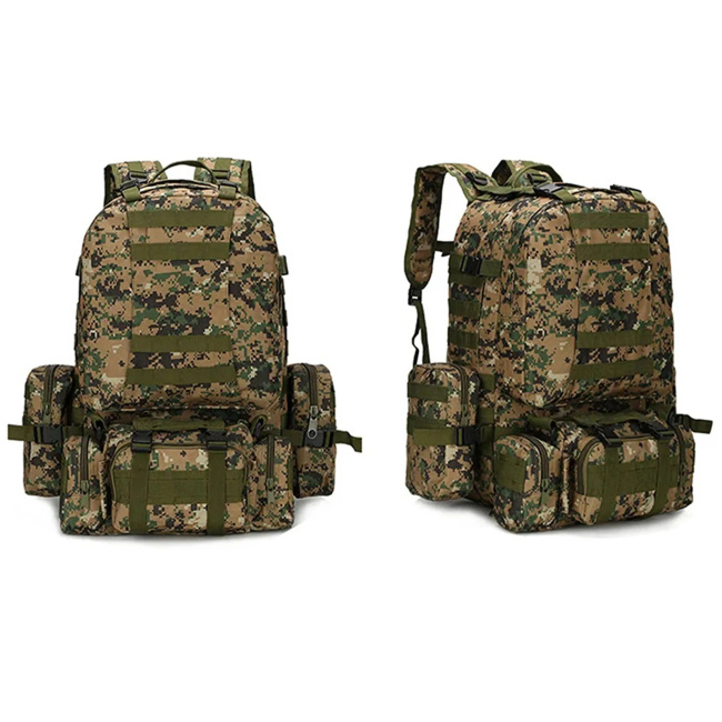 EXTRALINK Military Plecak Taktyczny 4w1 Szkolny Podróżny 50L Wojskowy Turystyczny Survival MIL-668
