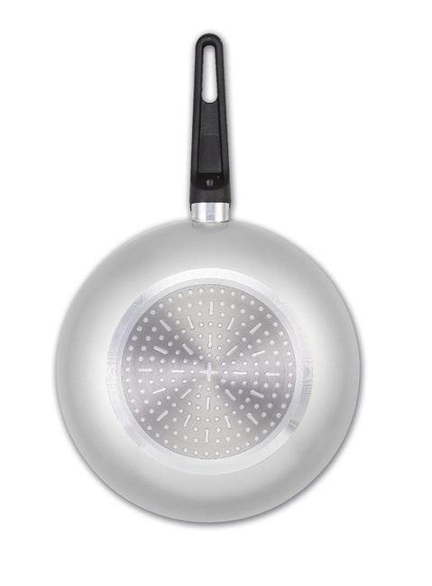 Wok Brabantia Indu+ 28 cm 101707, jasnoszary, lekki 0,8 kg