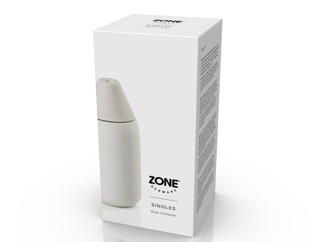 Dozownik do mydła Singles 300 ml - Warm Grey - Zone Denmark