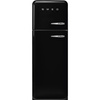Smeg - Chłodziarko-zamrażarka FAB30LBL6 50'S RETRO STYLE - czarny