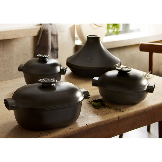 tagine do gotowania 33 cm 4 l czarny - Emile Henry