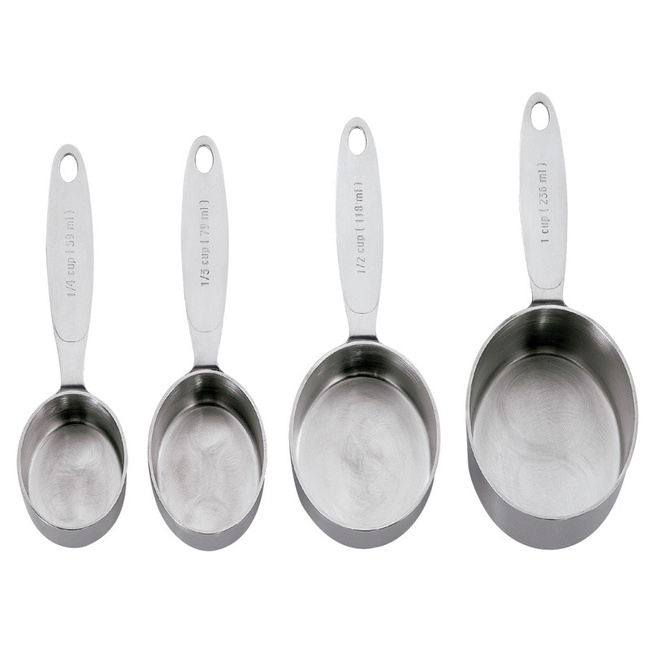 Miarki Rondelki Ze Stali Nierdzewnej 4 Szt