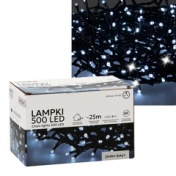 Extralink | Lampki LED | 500L zimny biały, dł. 3 + 25 m wewn/zewn