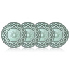 Talerze Sorrento 21 cm 4 sztuki zielone 32010 szklane Lyngby Glas 