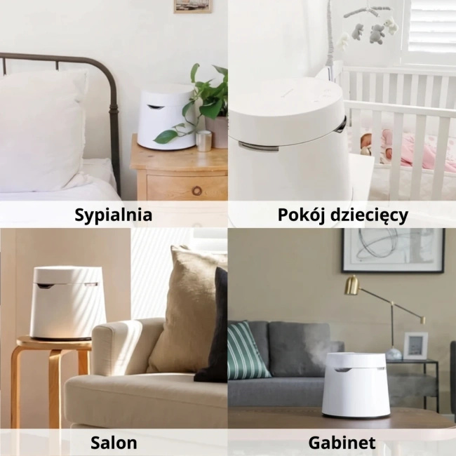 Carepod One nawilżacz powietrza ze stali nierdzewnej, do 46 m²