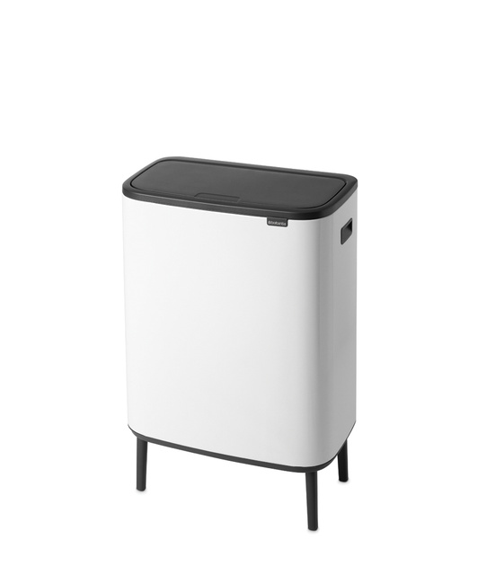 Kosz dotykowy na śmieci Brabantia Bo Touch Bin 2 x 30 l, biały, 130601