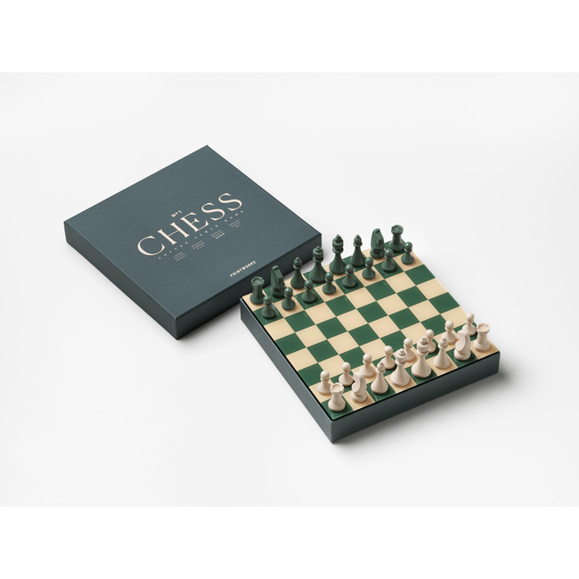 Szachy Printworks Classic Chess, plansza 25 x 25 cm z akrylowym blatem