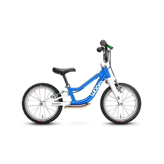 Niebieski rowerek biegowy Woom 1 Plus - Towar Poekspozycyjny