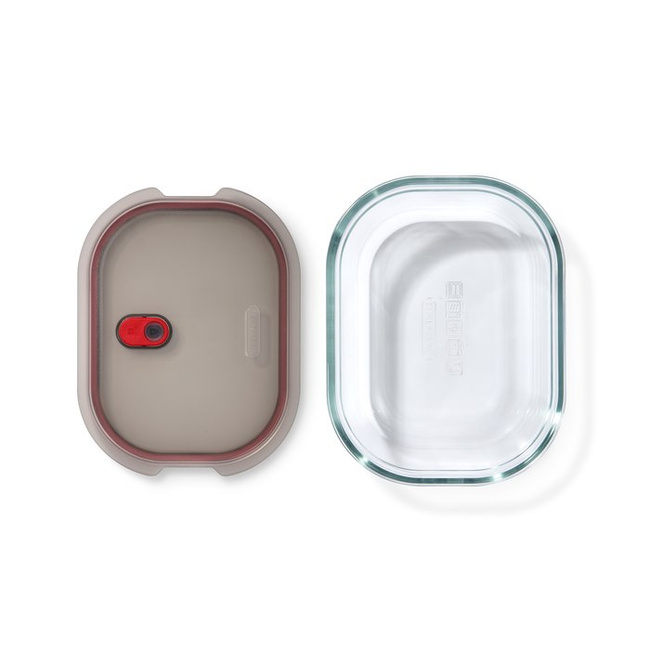 Pojemnik szklany Black+Blum Stack+Nest L, 1,2 l, na większe porcje