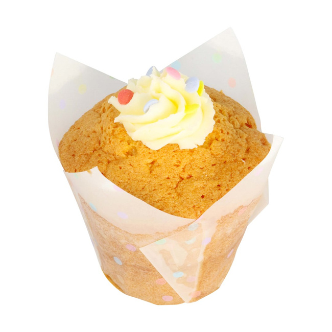 Pme Papilotki tulipanowe do muffinek - motyw groszki (24 sztuki)