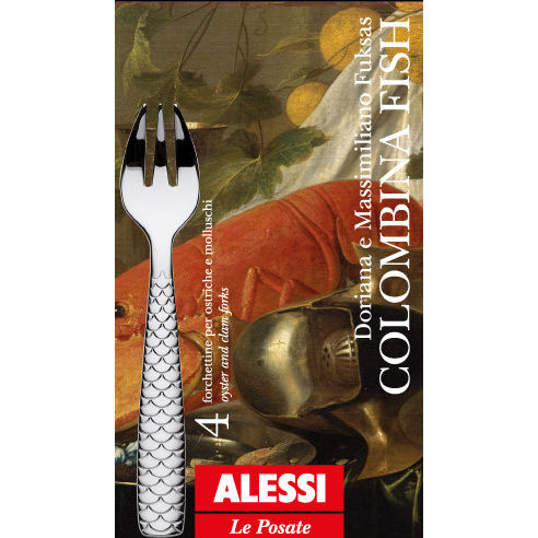 Zestaw 4 widelców do ostryg Colombina Fish - Alessi