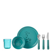 Zestaw obiadowy dziecięcy 6-szt. Mio Deep turquoise 108041012400 - Mepal