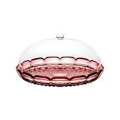 Patera z kloszem Guzzini Vanity 30 cm, fiołkoworóżowa