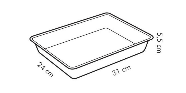 Blacha do pieczenia głęboka Delícia 31x24cm - Tescoma