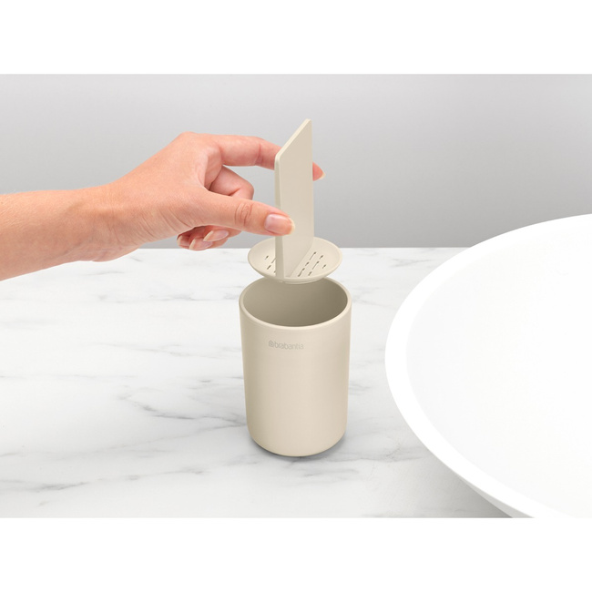 Kubek na szczoteczki do zębów Brabantia ReNew, Soft Beige