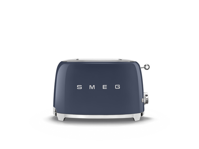 Toster Smeg TSF01NBEU na 2 kromki, granatowy, styl lat 50.