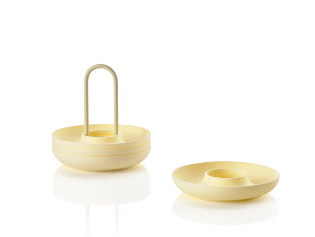 Kieliszki do jajek Singles 4 szt. Limestone 32229 - Zone Denmark