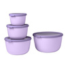 Zestaw 4 Misek Cirqula Okrągła 500 1000 2000 3000 Ml Nordic Lilac 106233074600