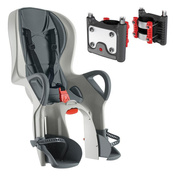 Fotelik dziecięcy OKBABY 10+ regulowane pochylenie, zapięcie - Mocowany na uchwycie - kolor szary / ciemnoszary