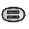 Smeg - Toster, dwie kromki, czarny mat Tsf01blmeu 50's style