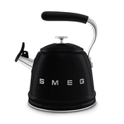 Smeg - Czajnik z Gwizdkiem, Czarny SDA 50's Style WKF01BL