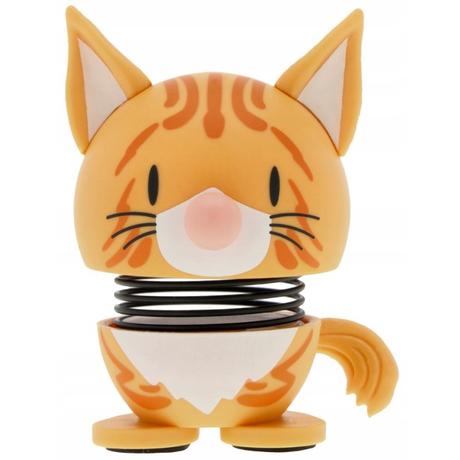 Hoptimist Figurka Tabby Xs Orange rudy kot sprężynująca dekoracja 5,8 cm