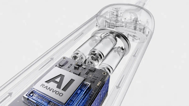 Szczoteczka elektryczna RANVOO PQ5 Pure AirJet, srebrna