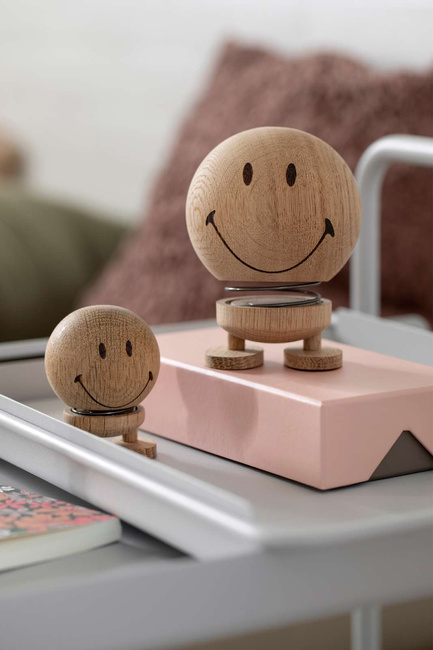 Figurka Hoptimist Smiley M Raw Oak z dębu FSC, 9,5 cm