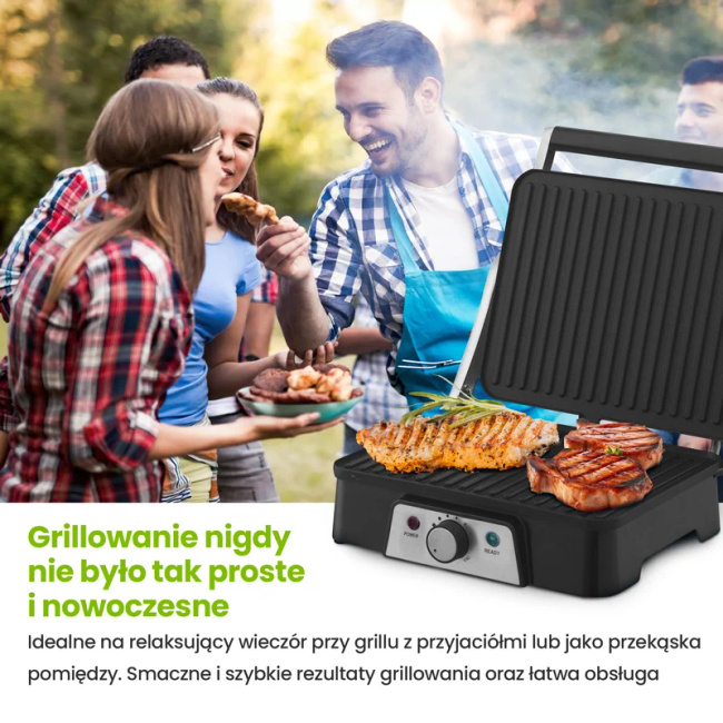 Extralink Smart Life Electric Grill Sj-36 | Grill elektryczny | 2000W, Grill z regulacją temperatury